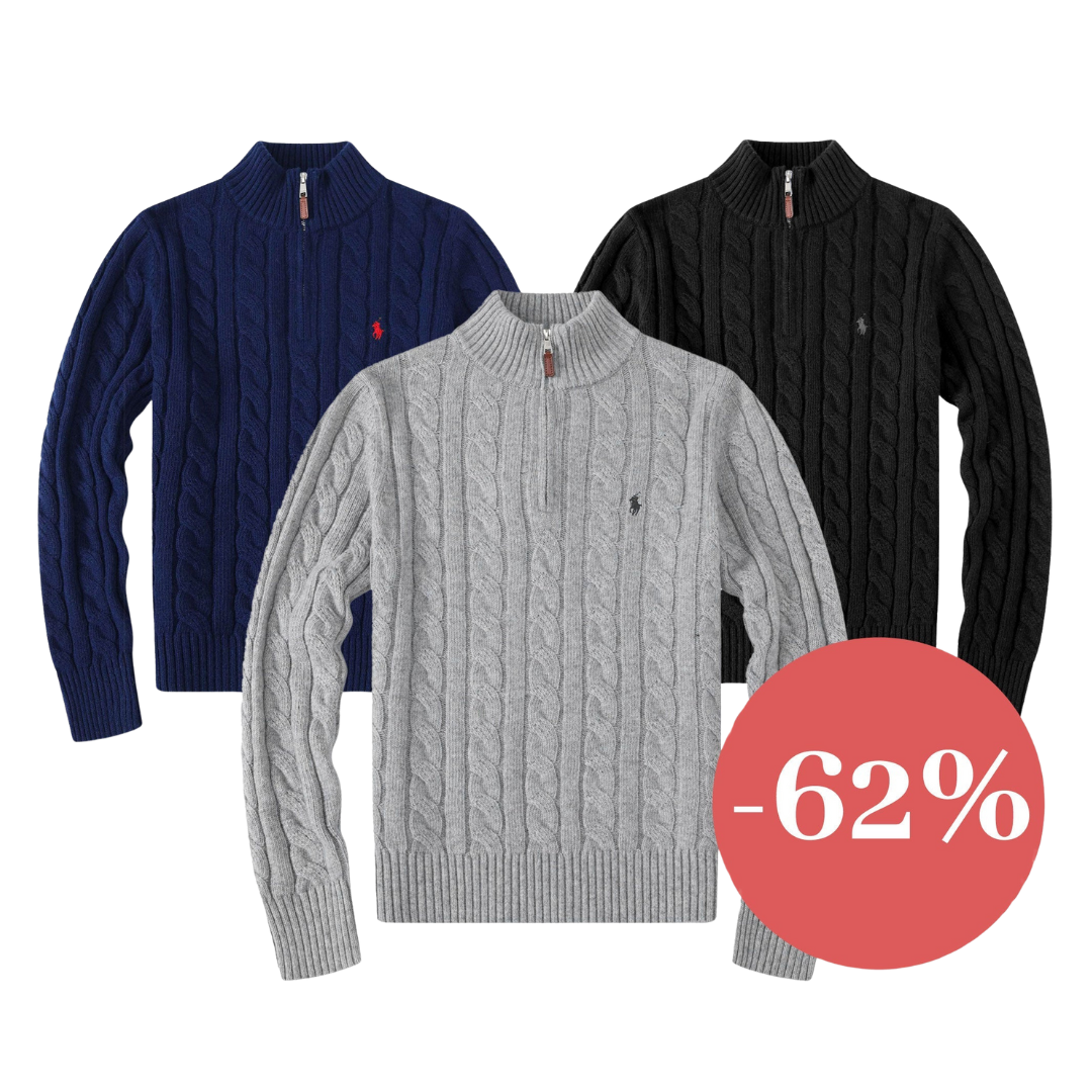OUTLET™ Cashmere Cable Knit Sweater (Black Friday)
