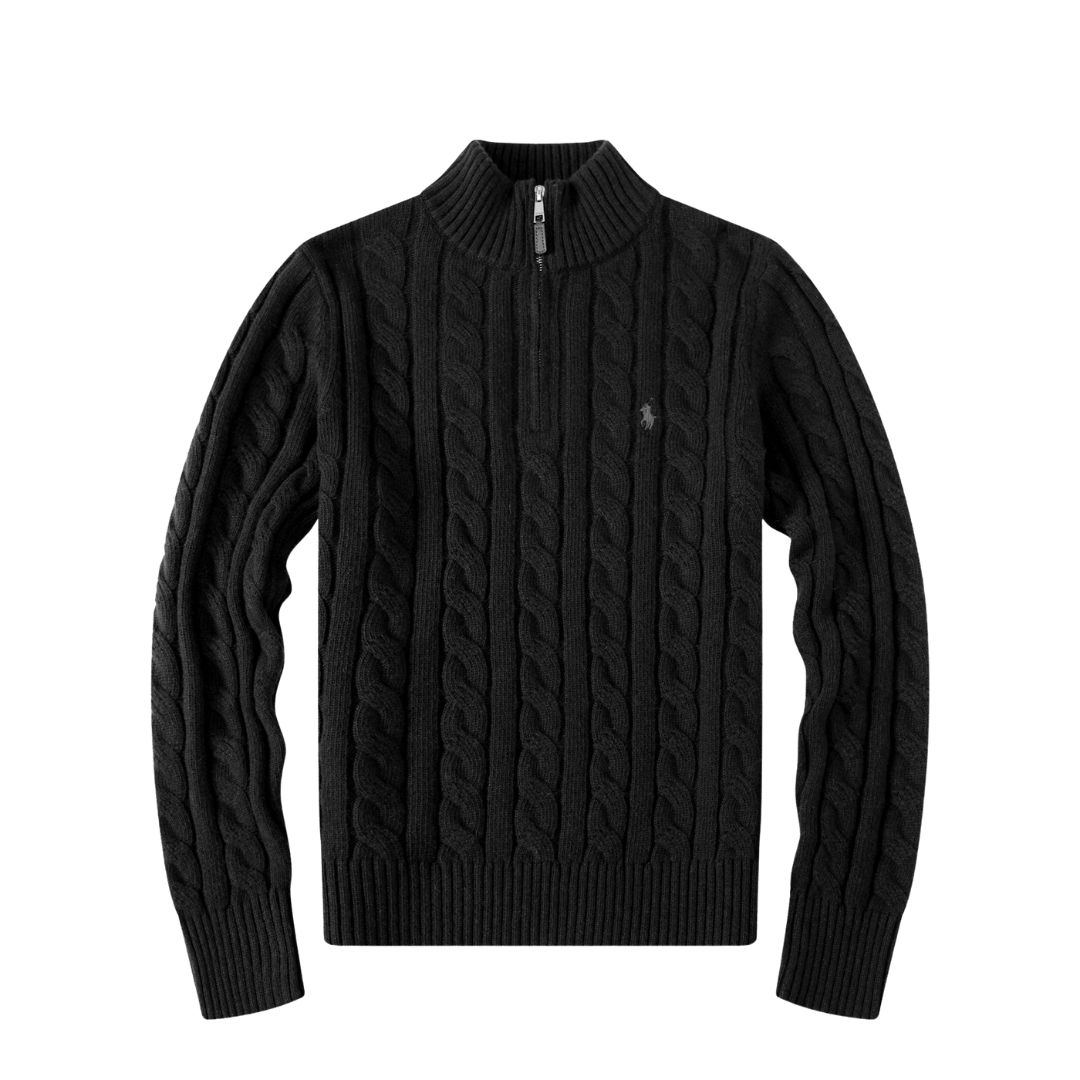 OUTLET™ Cashmere Cable Knit Sweater (Black Friday)